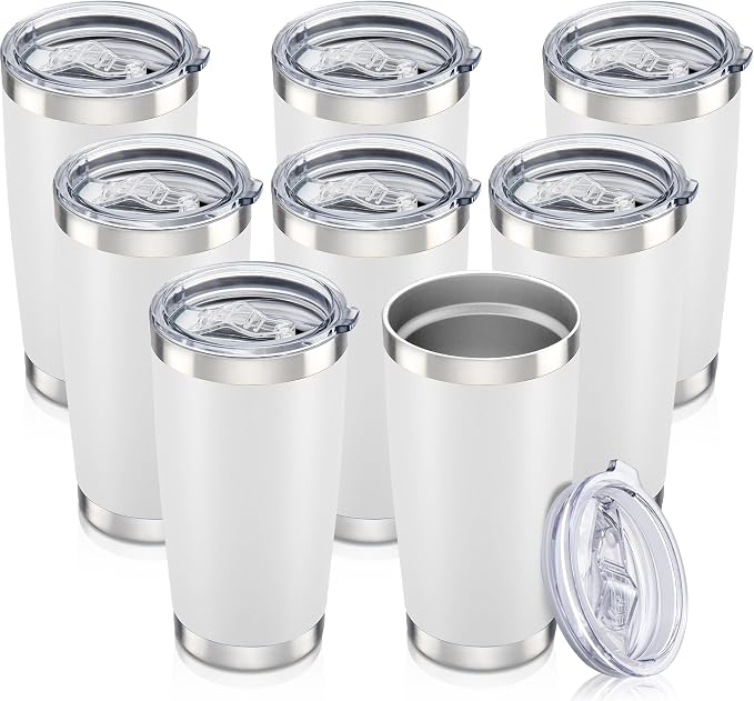 20 oz Tumbler with Lid Stainless Steel Insulated Tumblers Bulk Cups Mug | by Orebigo