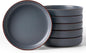 famiware Mercury Pasta Bowls Set of 6, 33 oz Large Salad Bowls, Charcoal | by Famiware