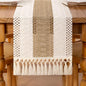 DeZerlor Ivory& Burlap Boho Macrame Farmhouse Woven Table Runner 60Inch | by DeZerlor