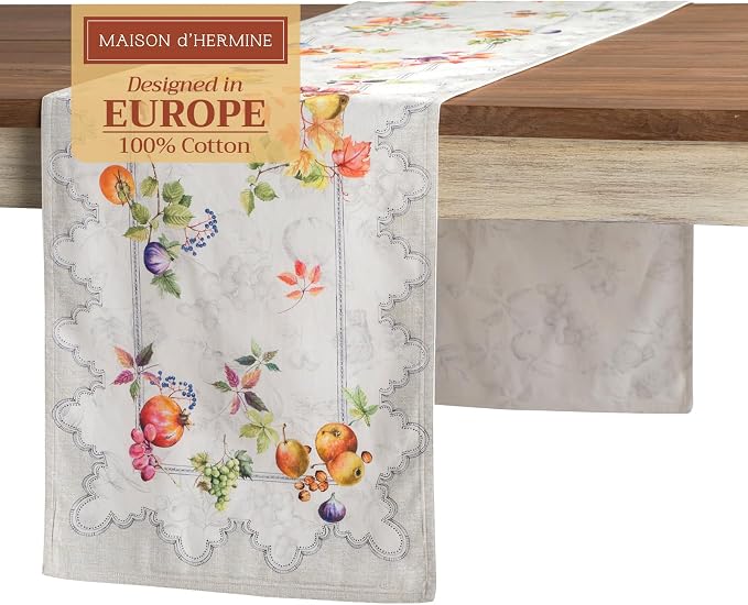 Maison d' Hermine Table Runner 100% Cotton 14.50" x 108" | Table Runners 108 by MaisondHermine