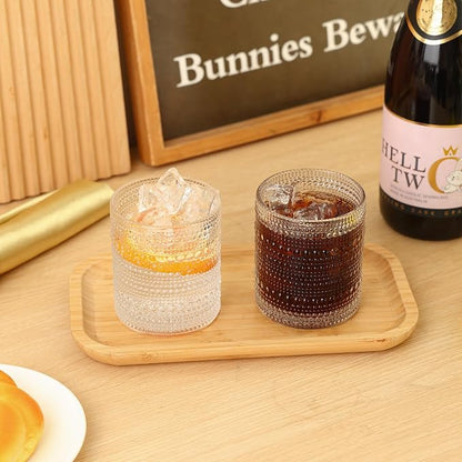 Moretoes Hobnail Drinking Glasses Set of 12 | Cocktail Glasses Vintage Glassware - Image 2