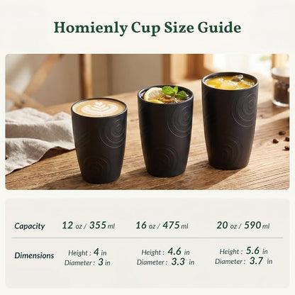 Homienly Wheat Straw Drinkware 12oz Unbreakable Drinking Glasses 6-Piece - Image 9