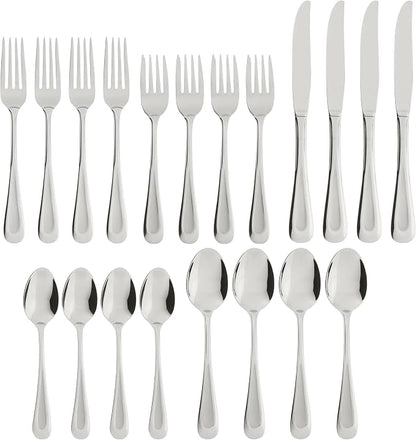 Oneida Satin Sand Dune 20-Piece 18/0 Stainless Steel Silverware Set - Image 2