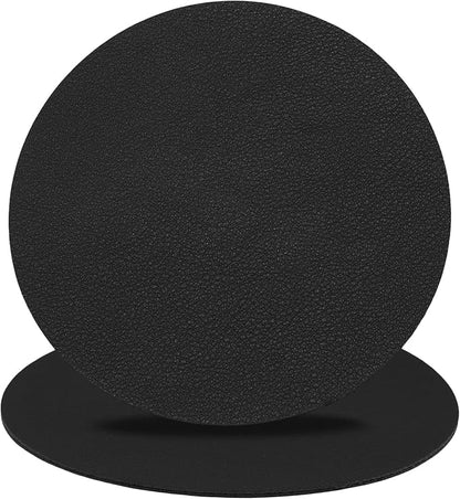 Set of 6 Leather Coasters, Dual-Sided Non-Slip & Waterproof, - Image 2