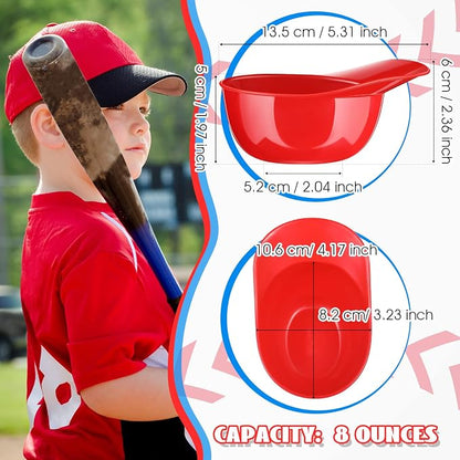 Plastic 8 oz Baseball Helmet Bowl, 72 Pack - Image 5