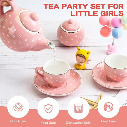 CHENP.HMC Tea Party Set for Little Girls, Girls Birthday Gift | 13 Piece Sets - Image 2