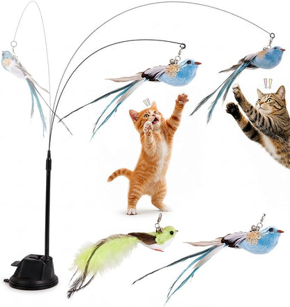 9PCS Cat Wand Toy with Suction Cup - Image 6