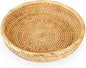 Hipiwe Small Round Keys Basket Bowl for Entryway 8.6" Hand-woven Wicker Storage Basket Rattan Decorative Basket Fruit Candy Cake Food Serving Baskets Tray for Keys, Wallet, Cell Phone