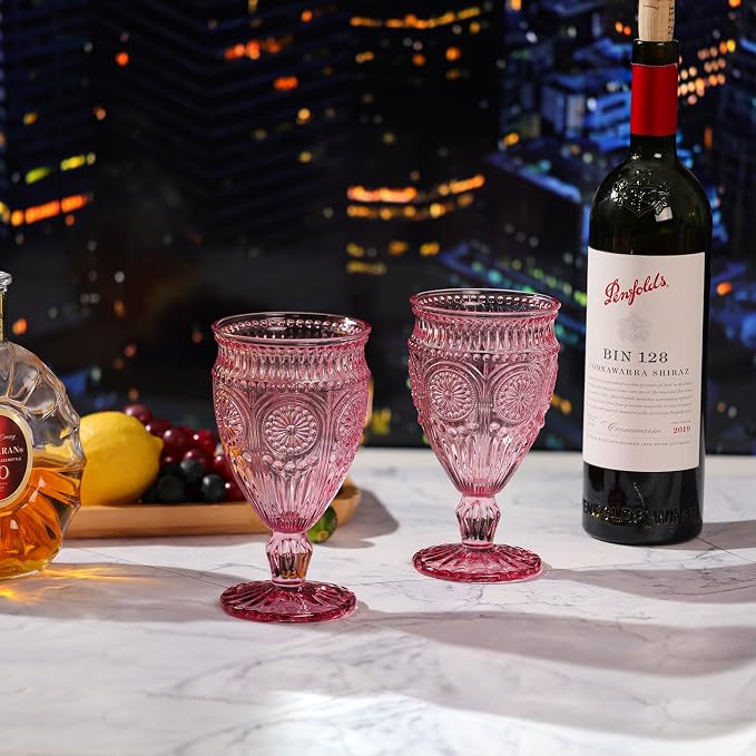 Darlion Goblets, Goblet Glasses, Vintage Wine Glasses 12oz | Food-Grade Glass - Image 7
