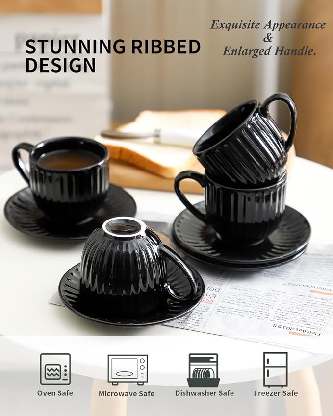 Hasense 6 Oz Cappuccino Cups - Image 4