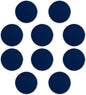 10 Round Foam Bud Coasters Pack, 4 inch - PU Foam, Party Favor - Navy Blue