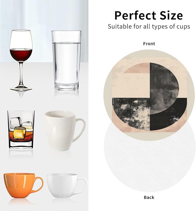 Minimal Abstract Shapes Print Coasters - Image 2