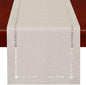 Grelucgo Handmade Hemstitched Polyester Rectangle Table Runners Dresser Scarves by Grelucgo