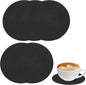 Set of 6 Leather Coasters, Dual-Sided Non-Slip & Waterproof, by Kemcatui