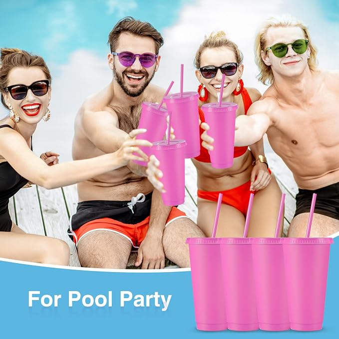 Amyhill 12 Pcs Reusable Plastic Cup - Image 7