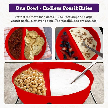 6 Pack - Just Crunch Anti-Soggy Cereal Bowl - Keeps Cereal Fresh & Crunchy | - Image 5