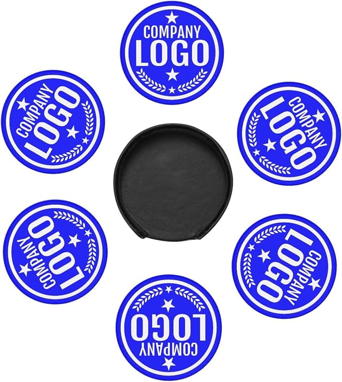 Custom Leather Coasters with Logo - Image 7