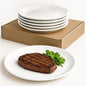 Dessert Plates Set of 6, White Appetizer Plates, 8 Inch Ceramic Dinner Plates for Salad, Bread, Cake, Fruit, Microwave and Dishwasher Safe (8 inch, 6 pack)