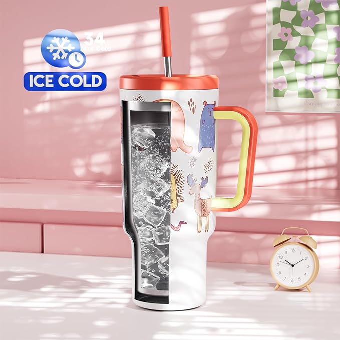 Meoky Glow in the Dark Tumbler: 40 oz Tumbler - Image 2