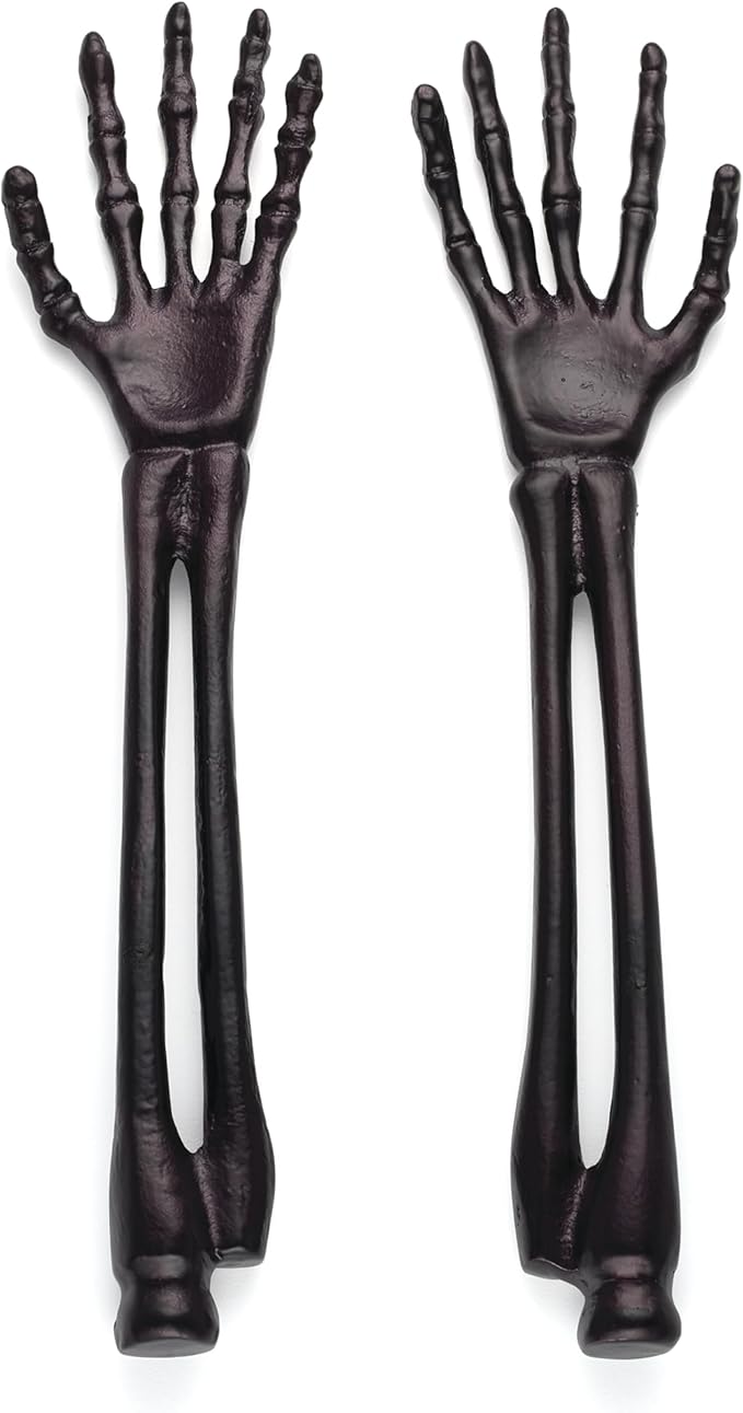 Oneida Flatware Utensil Set, Vintro Halloween Satin Black Skeleton 2-Piece by Oneida