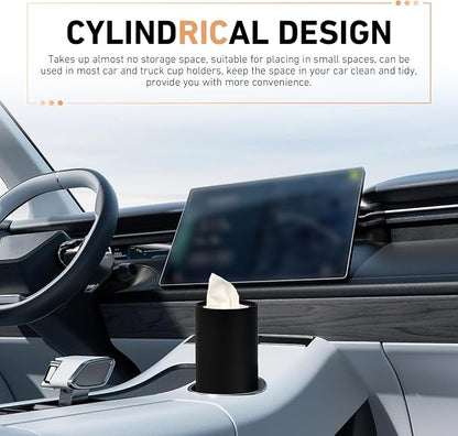 4 PCS Car Tissue Holder, Car Cup Holder Convenient Travel Tissue Tube, - Image 5