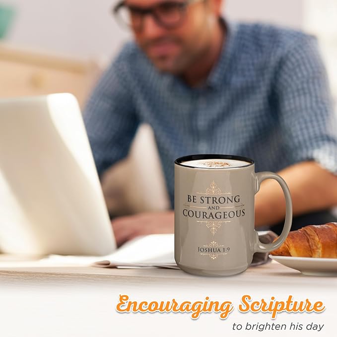 Christian Art Gifts Large Ceramic Coffee & Tea Scripture Mug - Image 4