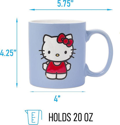 Silver Buffalo Sanrio Hello Kitty, Wax Resist Ceramic Pottery Mug, 20oz | 0.59 - Image 2