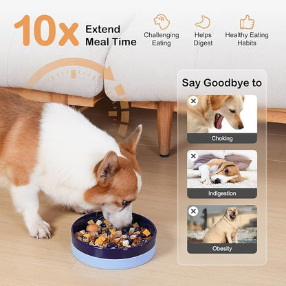 Sted Ceramic Slow Feeder Dog Bowls - Image 3
