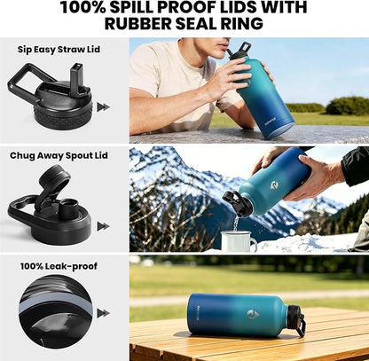 RAYMYLO Insulated Water Bottle 87 oz, Triple Wall Vacuum Stainless Steel | - Image 3