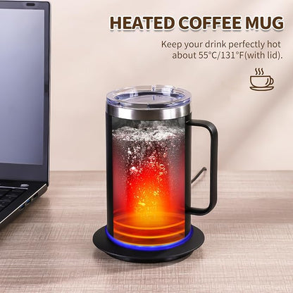 Coffee Warmer Mug Set for Desk, Self Heating Coffee Cup - Image 6