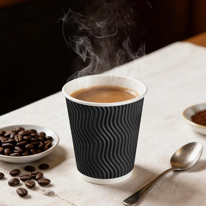 BYSNOW 100 Pack 8 oz Coffee Cups - Image 2