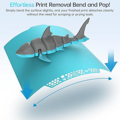 BIQU CryoGrip Pro Glacier 257x257mm Panda Build Plate for Bambu-Lab P1S/P1P/P2S/X1C/X1E/A1 3D Printer Double Sided Upgrade Build Plate Removable Surface Platform