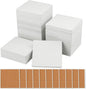 60 Pieces 4 Inch Blank Ceramic Coasters, Unglazed Ceramic Tiles Coasters by GNIEMCKIN
