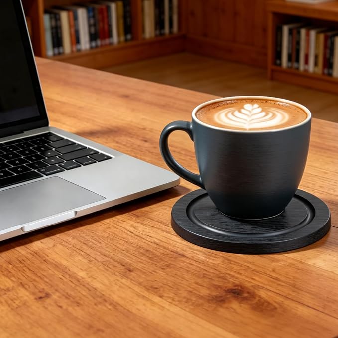 Absorbent Diatomaceous Earth Coasters Set of 6, - Image 4
