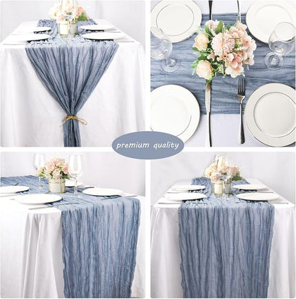 12 Pack 13Ft Cheesecloth Boho Gauze Table Runner - Image 5