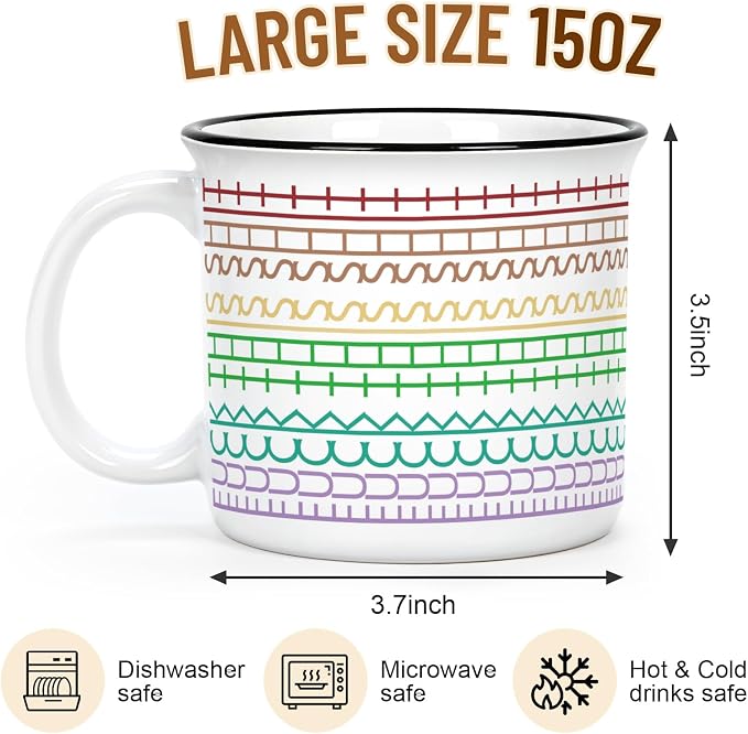YHRJWN Funny Hidden Message Coffee Mug, 15 Oz Ceramic Sarcastic Novelty Cup - Image 7