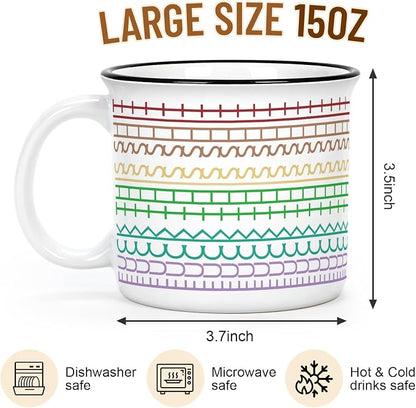 YHRJWN Funny Hidden Message Coffee Mug, 15 Oz Ceramic Sarcastic Novelty Cup - Image 7