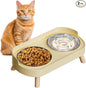 Elevated Cat Bowl, Raised Cat Food and Water Bowl Set by HIAIEVIY