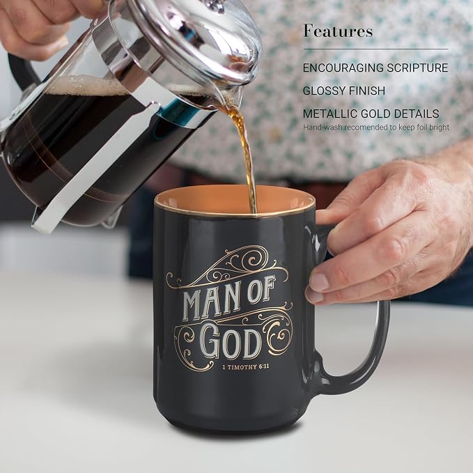 Christian Art Gifts Large Ceramic Inspirational Scripture Coffee & Tea Mug - Image 3