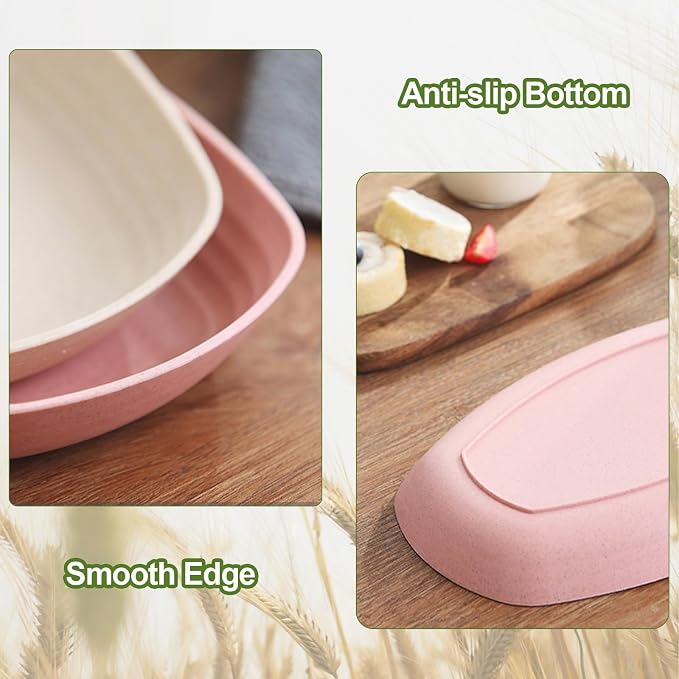 shopwithgreen Lightweight Wheat Straw Plates - Image 7