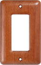 Cherry Switch Plates and Outlets Single Decorator Light Switch Cover Plate Decorative Real Wood Light Switch Cover Platefor Home and Office Use