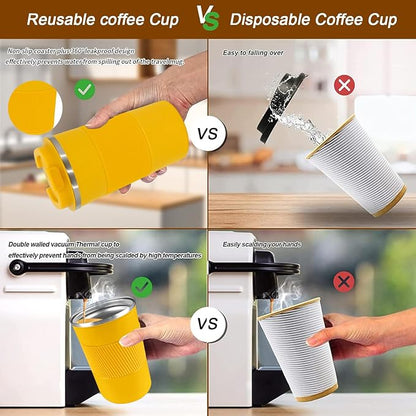 Insulated Travel Coffee Mug, Stainless Steel Coffee Cup - Image 5