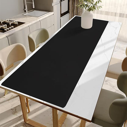 Large Silicone Mats for Kitchen Counter,16" x 72" Heat Resistant Silicone Mat,Food Grade Silicone Pastry Mat,New Skin-Friendly Material Silicone Countertop Protector Mat,Freely Cuttable,Black