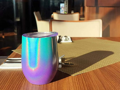 CHILLOUT LIFE 12 oz Stainless Steel Wine Tumblers 4 Pack - Image 5