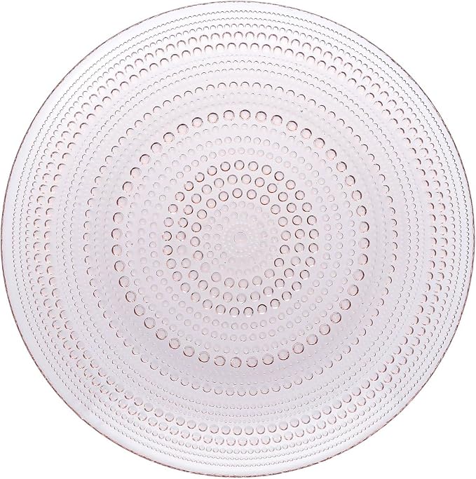 Fortessa Jupiter Hobnail Glass, 10.5" Dinner Plate by Unknown
