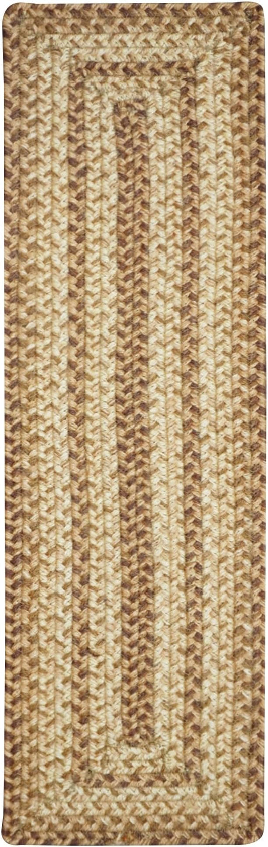 Homespice Cookie Dough Jute Braided Dinner Table Runner, Rustic Country Decor, Set of 2, Brown Rectangle 8x28 - Rich Colors, Easy to Clean, Durable and Protects Furniture