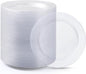 Bestluck 100PCS Clear Plastic Dinner Plates 10inch, Premium Hard Disposable by Bestluck