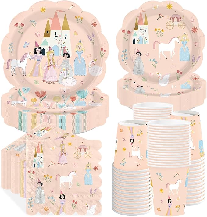 250Pcs Princess Birthday Party Decorations by Greencian