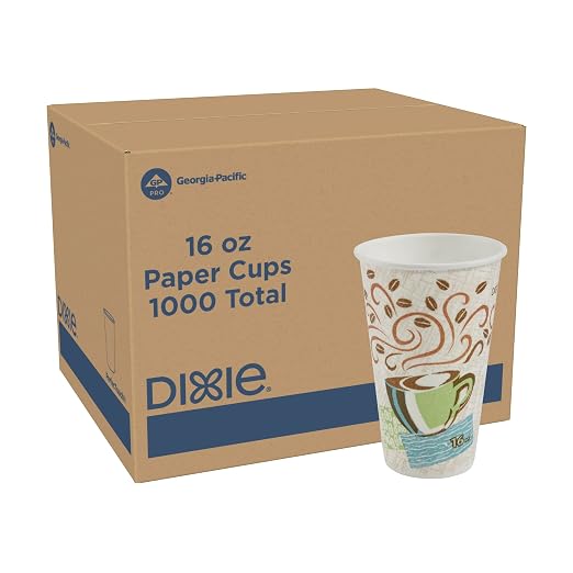 Georgia-Pacific Dixie PerfecTouch 16 oz Paper Coffee Cups By GP PRO, Coffee by Georgia-Pacific
