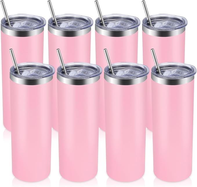 Volhoply 8 Pack Skinny Tumblers by LiveFully%EF%BC%8CDrinkFreely%E2%80%94KeepGoingwithVolhoply%EF%BC%81